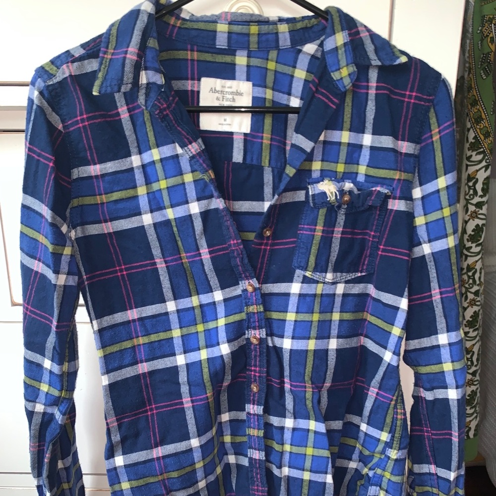 Dark blue flannel - Picture 4 of 5